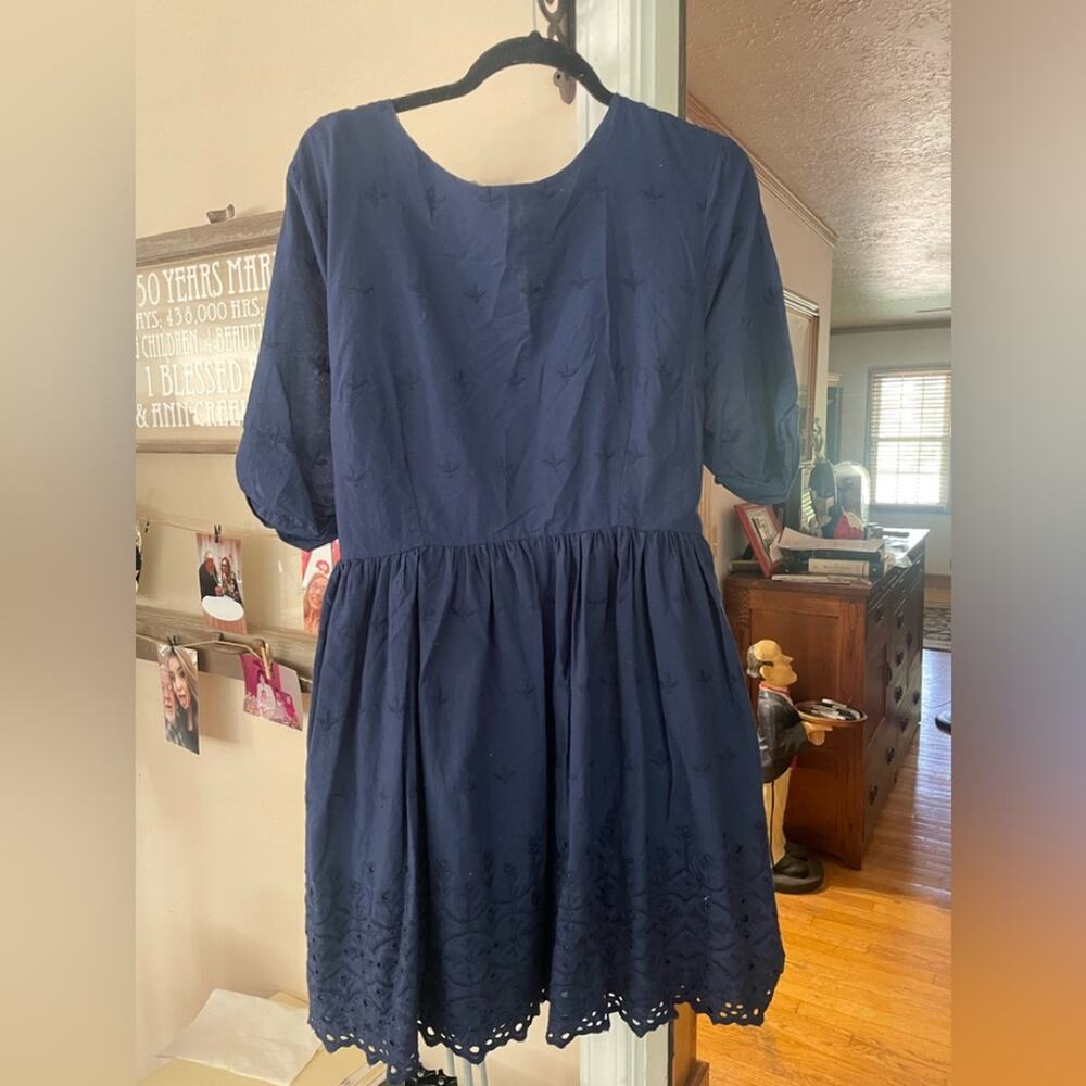 ASOS dress with eyelet trim backless